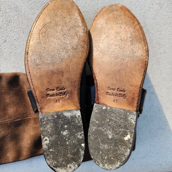 Y2K Golden Goose Distressed Leather Western Boots – Sz 10 US 🇮🇹 - Picture 5 of 16